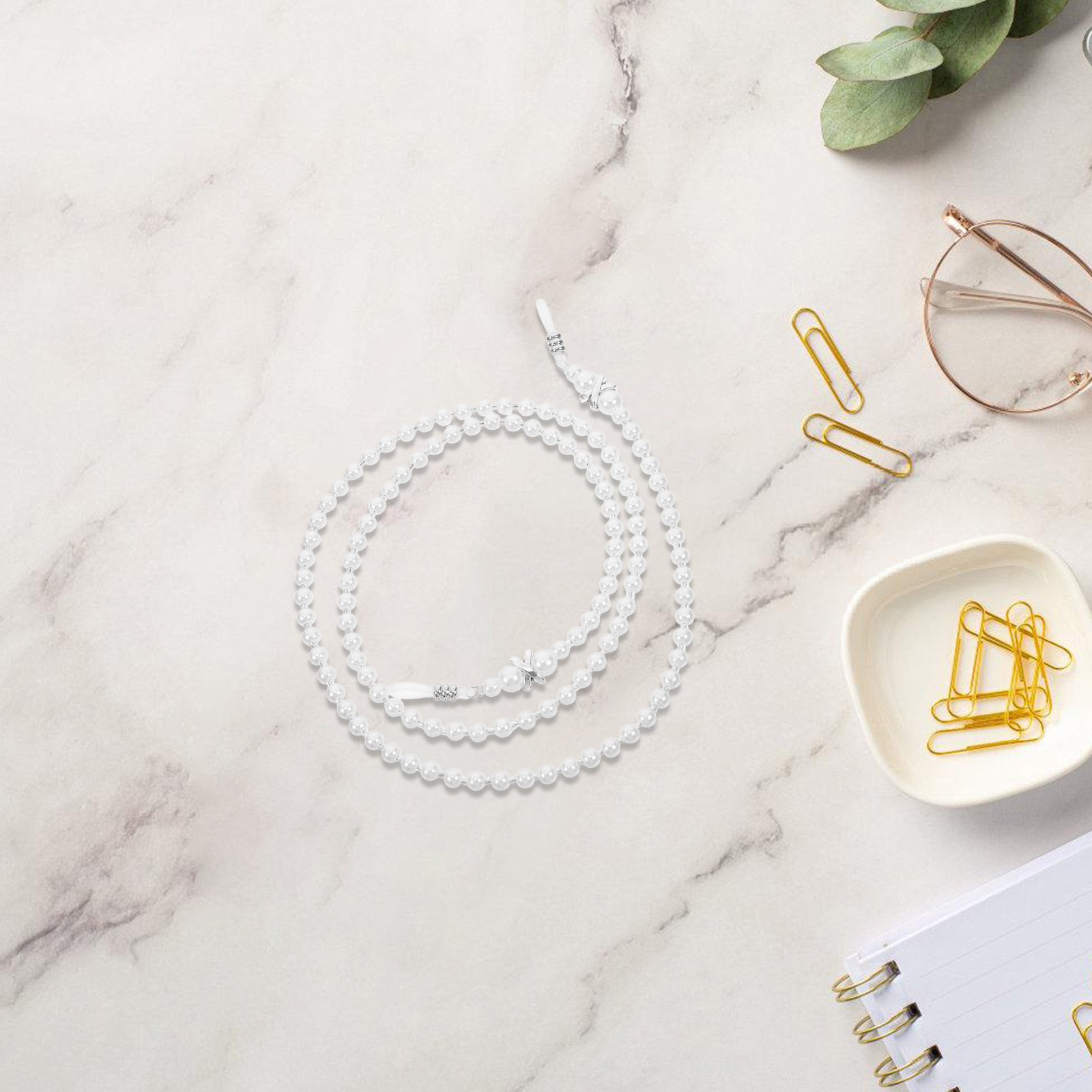 Mask Chain Holder - سلسلة نظارات من اللؤلؤ مضادة للانزلاق،