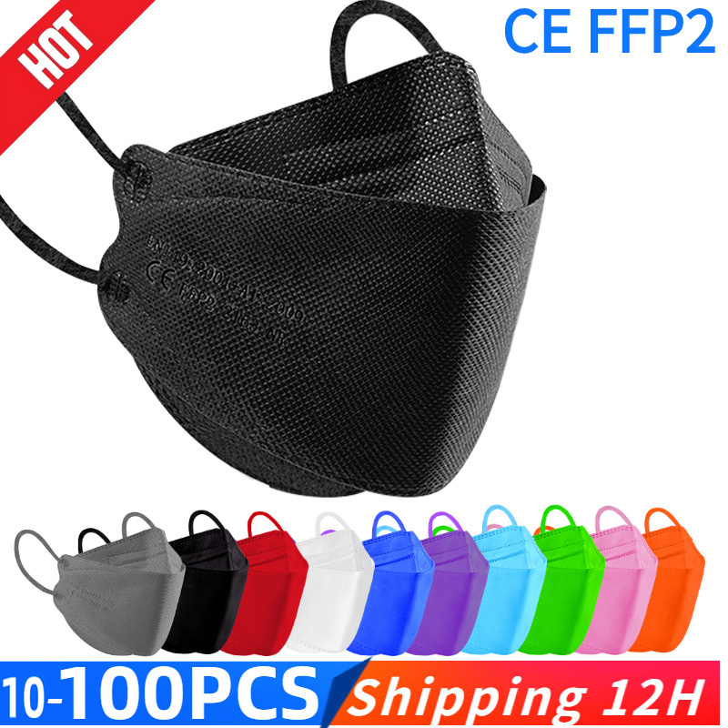 قناع السمك KN95 Mascarillas FP - مراجعة Disposable Surgical Mask وسعره