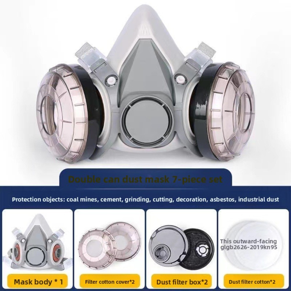 6200 قناع تنفس نصف وجه قابل لإ - مراجعة Respirator Half Face وسعره