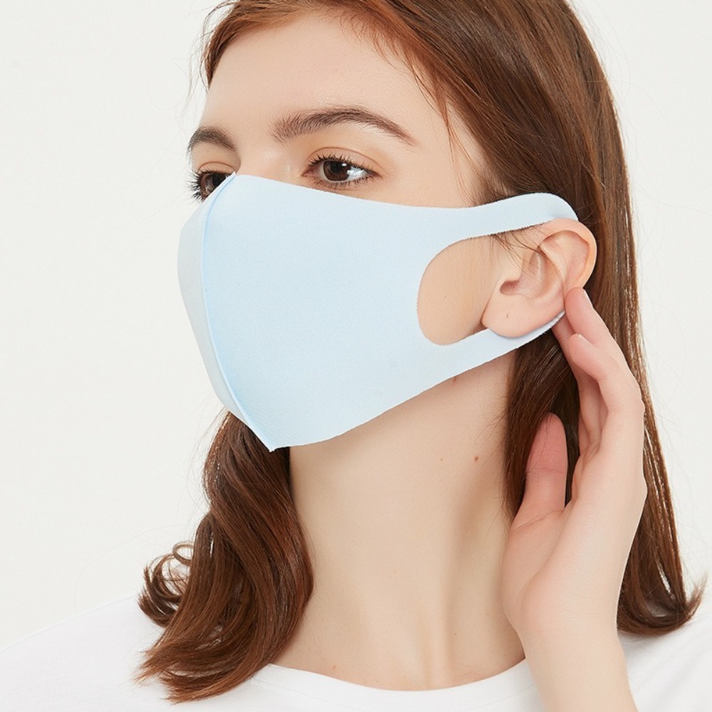 قناع جديد من الحرير الجليدي قا - مراجعة Cloth Face Mask Washable وسعره